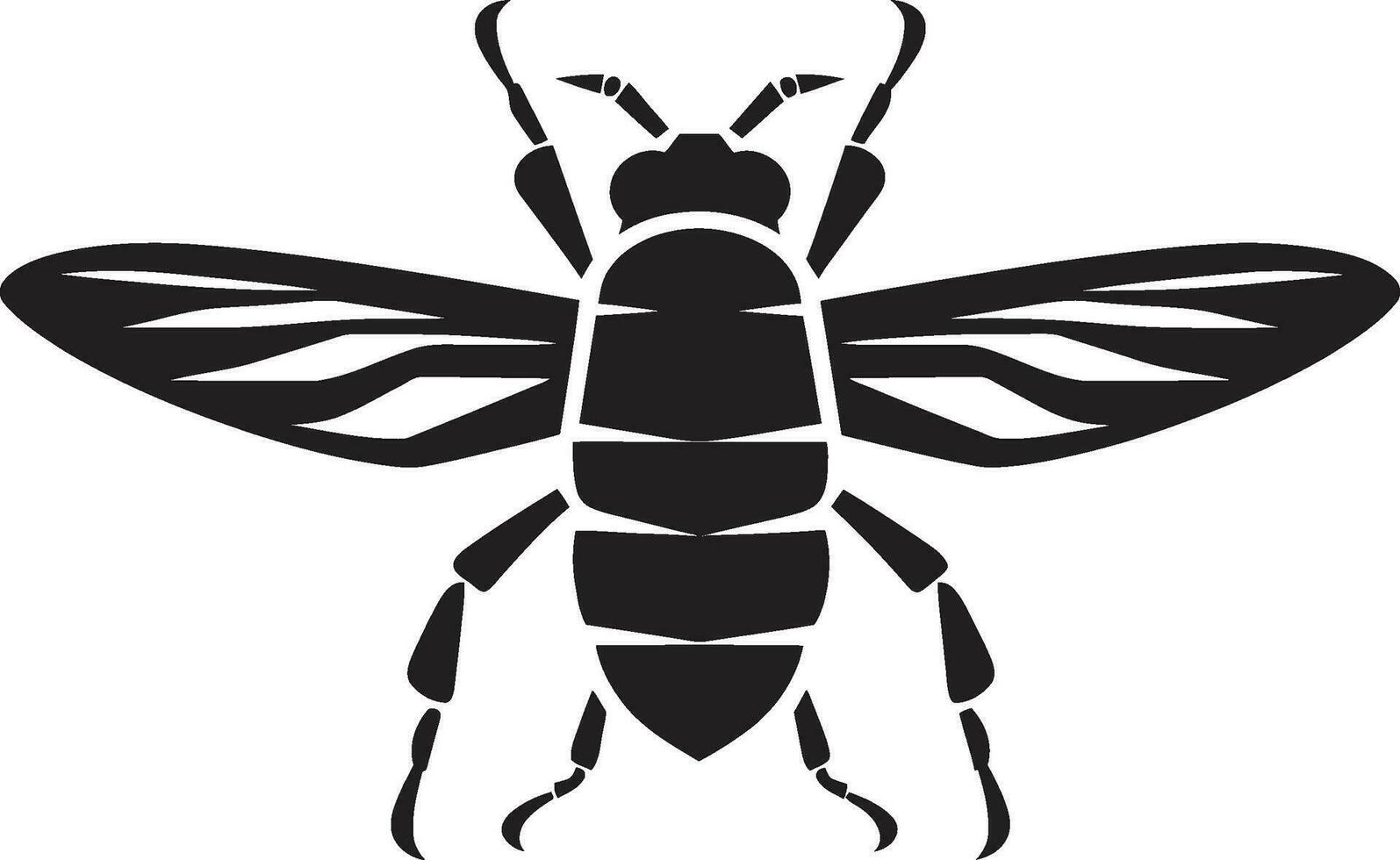 Elegance in the Night Cicada Symbol in Monochromes Tune Noir Natures Symphony Black Insect Emblem in Harmony vector