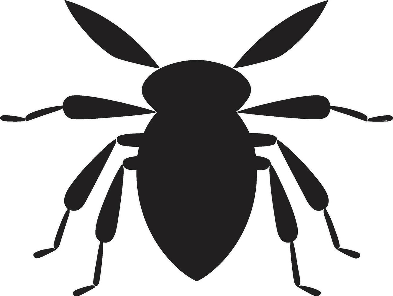 Graceful Minimalism Black Ant Icon in Vector Black Vector Ant Logo A Stylish Statement of Identity