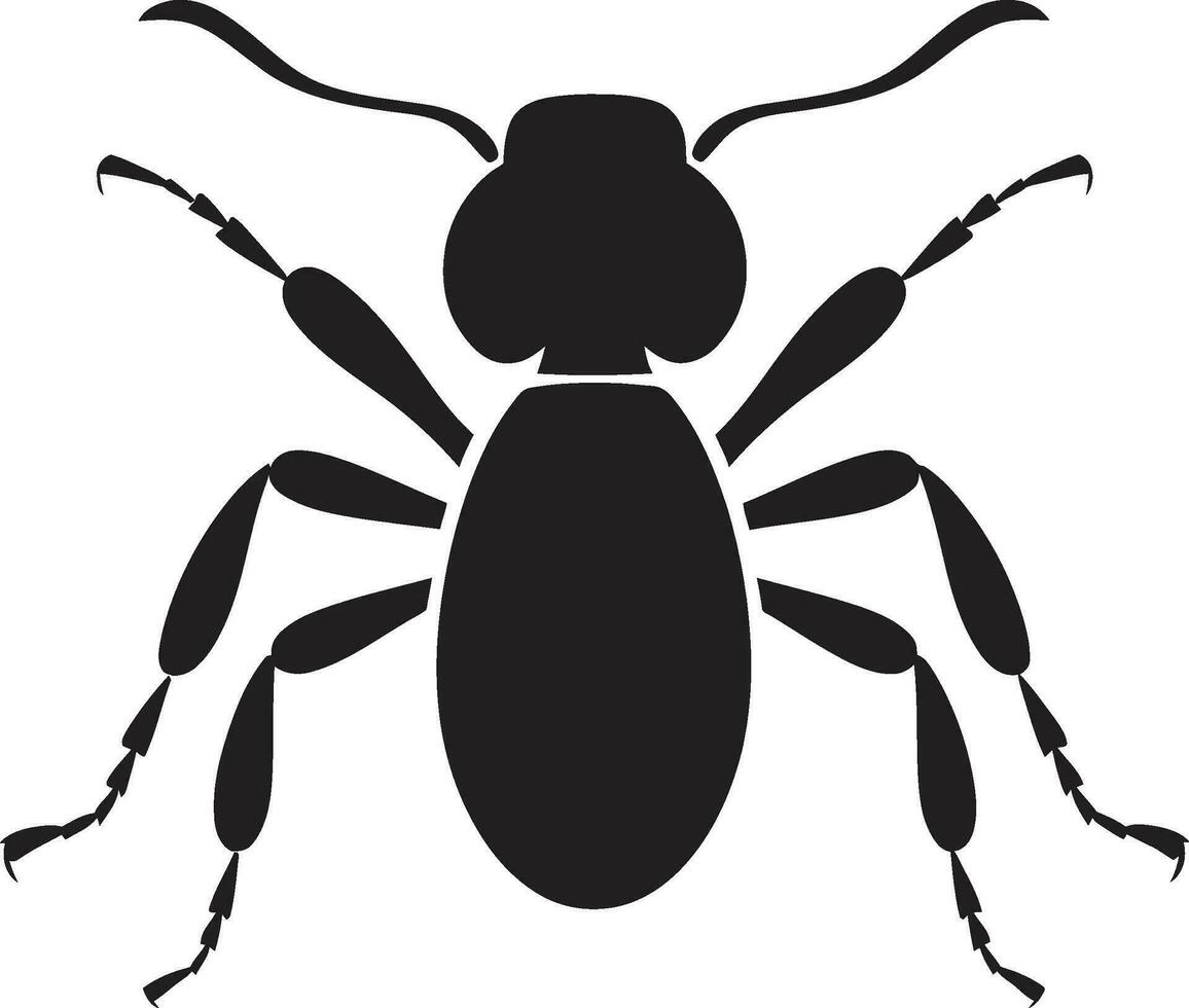 Timeless Black Ant Logo A Masterpiece in Vector Art Sleek and Stylish Black Vector Ant Emblem