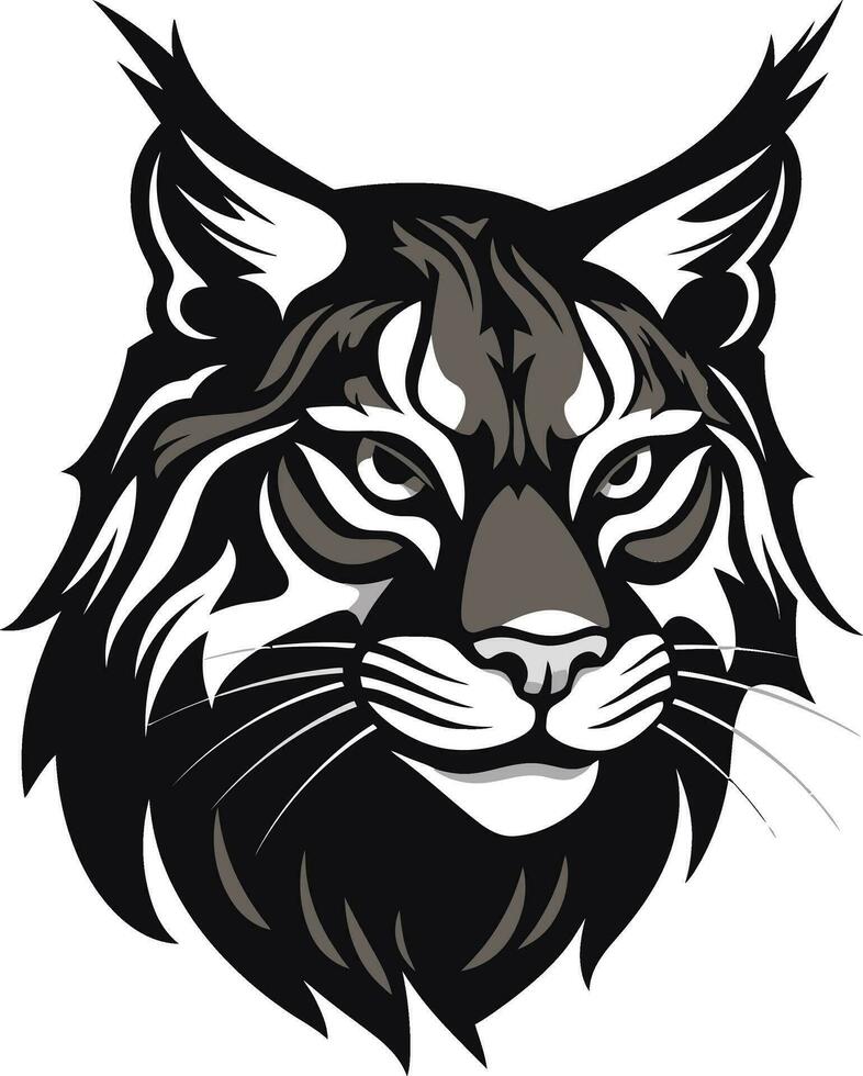 Bobcat Vector Design A Wild Predator Animal in a Vector Illustration Format Bobcat Wild Predator Animal Vector Design A Feral Cat with a Wild Spirit