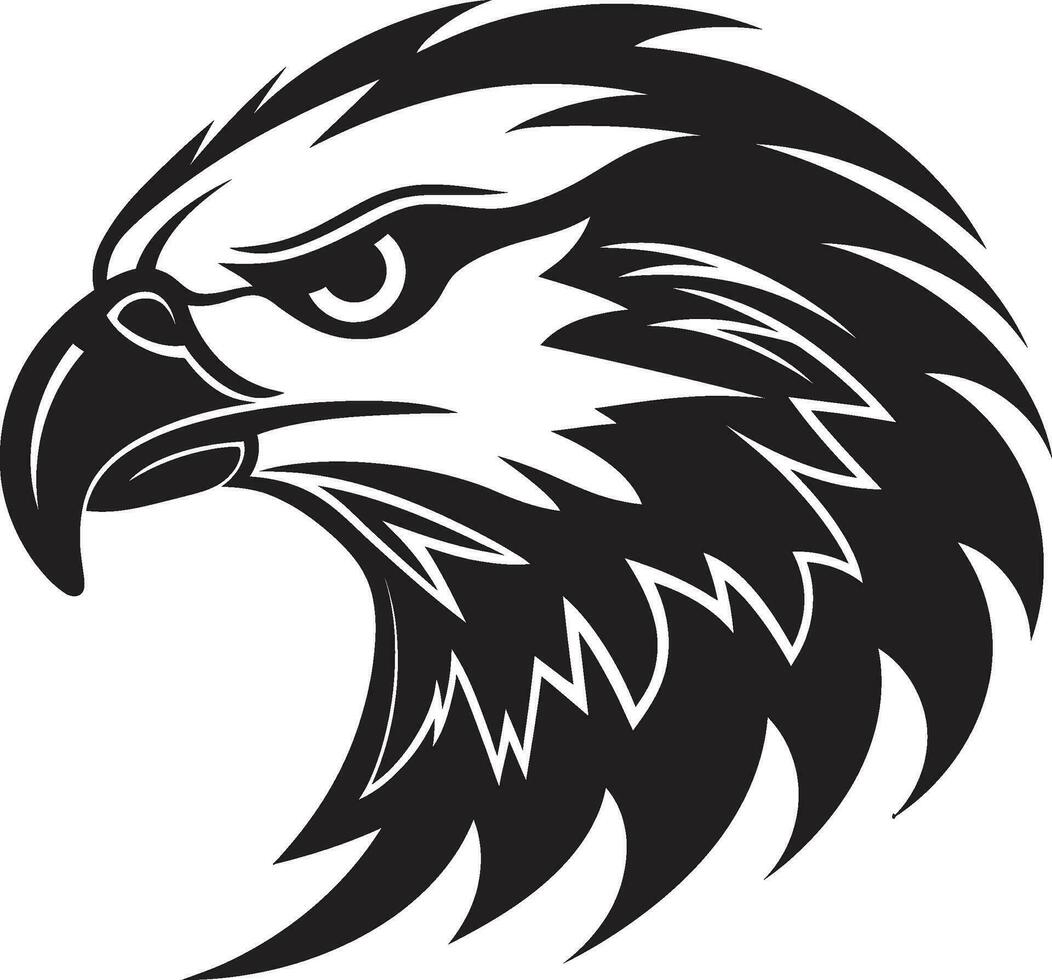 Predator Hawk A Black Vector Logo for the Mythical Black Hawk Predator Logo A Vector Logo for the Fantastical