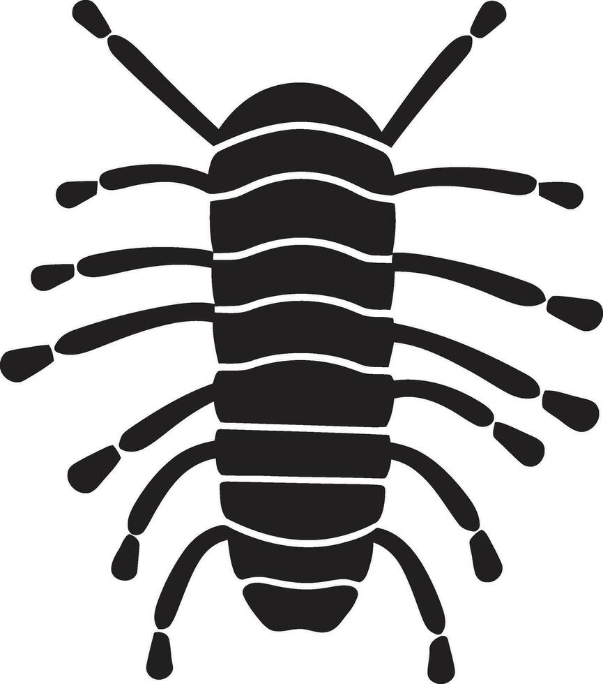 Metallic Silverfish Crest Shadowy Silverfish Icon vector