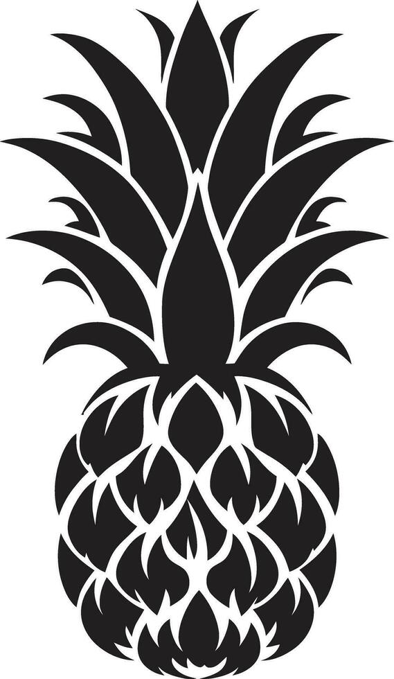 Mysterious Pineapple Mark Chic Pineapple Silhouette vector