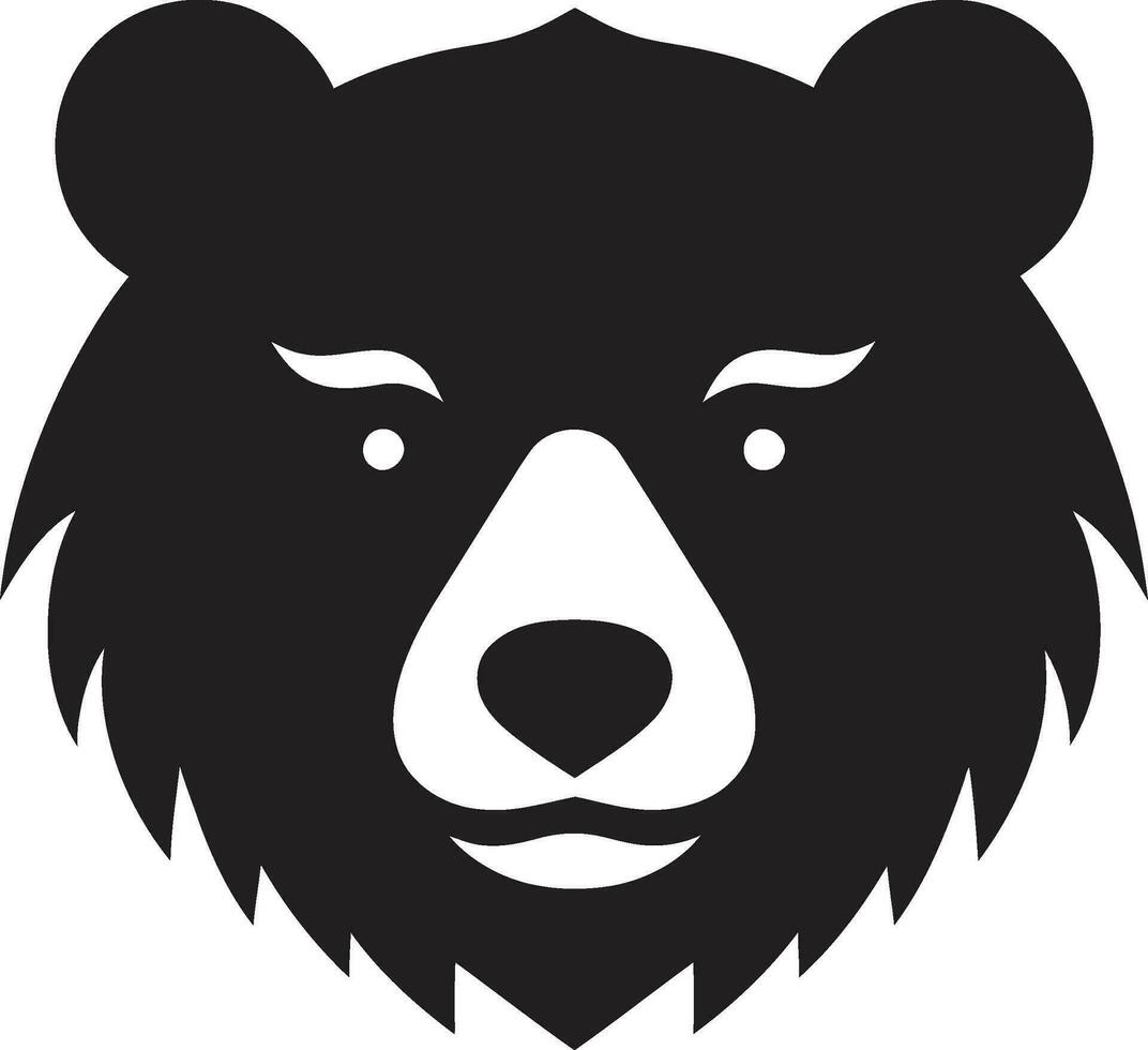 oso clan cresta oso cabeza emblema vector