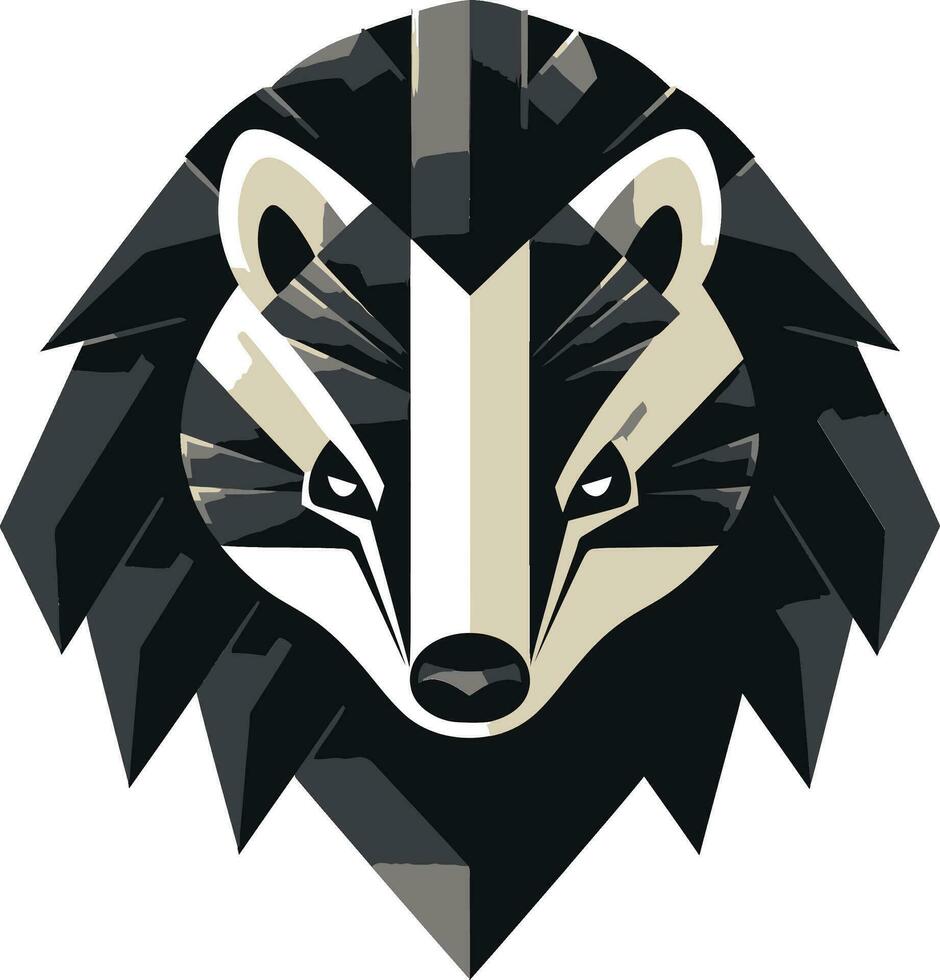 Badger Regal Icon Royal Badger Heraldry vector