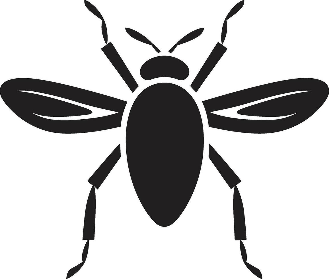 Streamlined Black Vector Aphid A Logo of Distinction Black Vector Aphid Logo Elegance in Simplicity