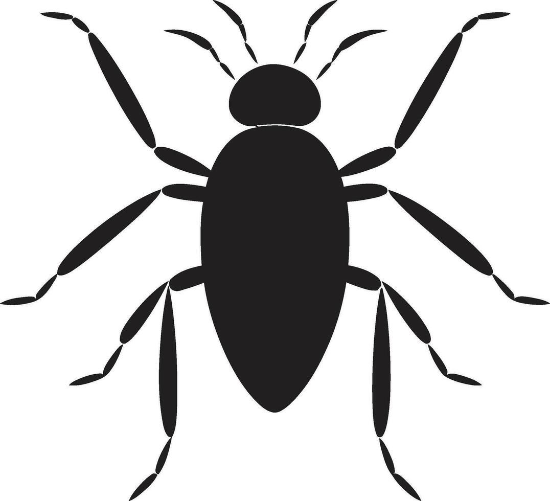 Iconic Aphid Silhouette Black Vector Logo Excellence Minimalistic Majesty Black Aphid Vector Design Defined