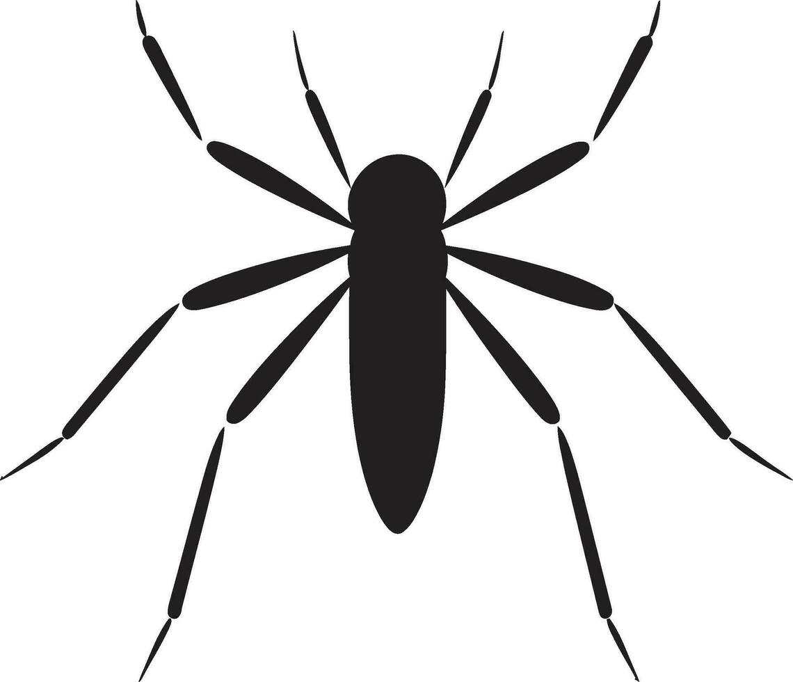 negrita mosquito marca concepto Clásico mosquito gráfico obra de arte vector