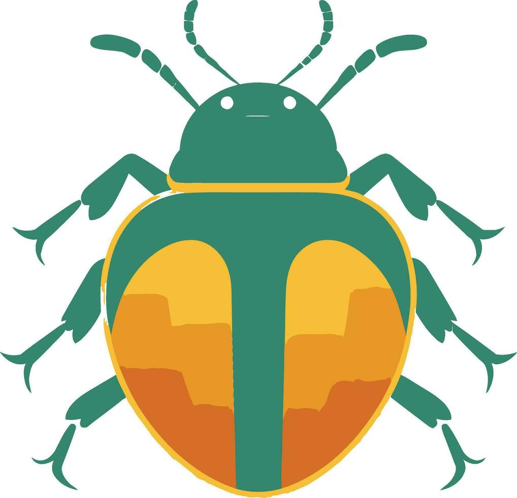 Dynasty Insect Insignia Tribal Beetle King vector