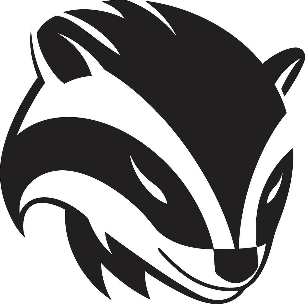 Ferocious Badger Logo Modern Badger Icon vector