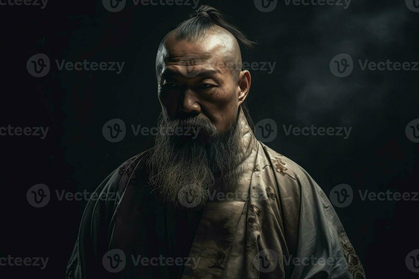 Man traditional chinese senior. Generate Ai photo