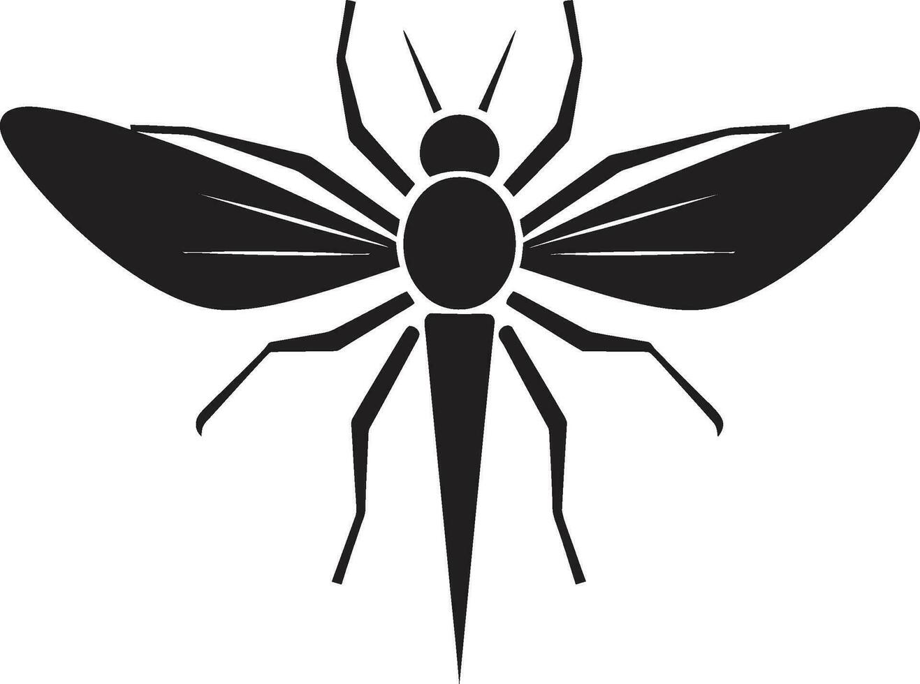 Mosquito Minimalist Icon Elegant Mosquito Vector Logo
