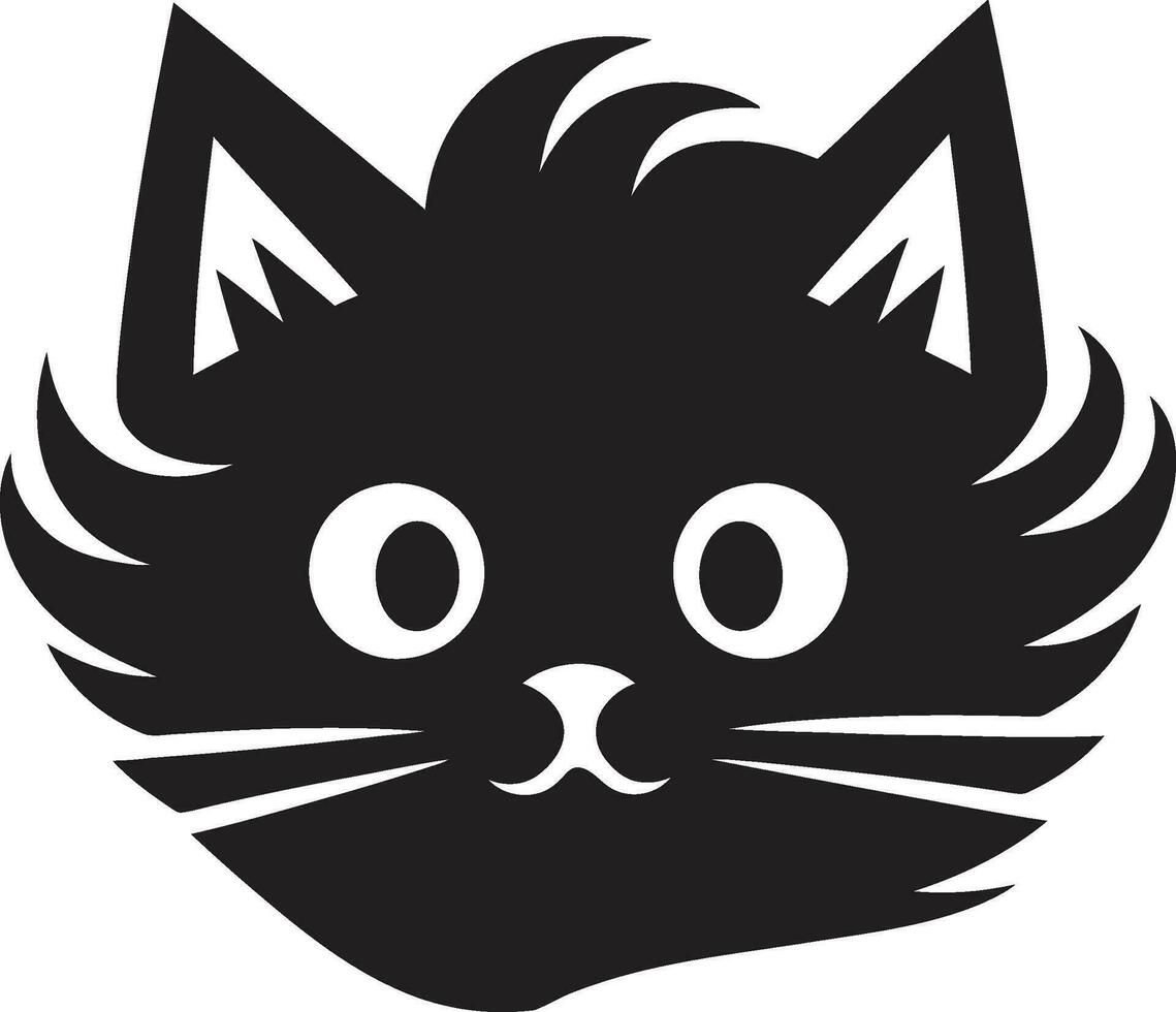 Shadowy Paws Abstract Cat Design Panthers Mystique Mysterious Identity vector