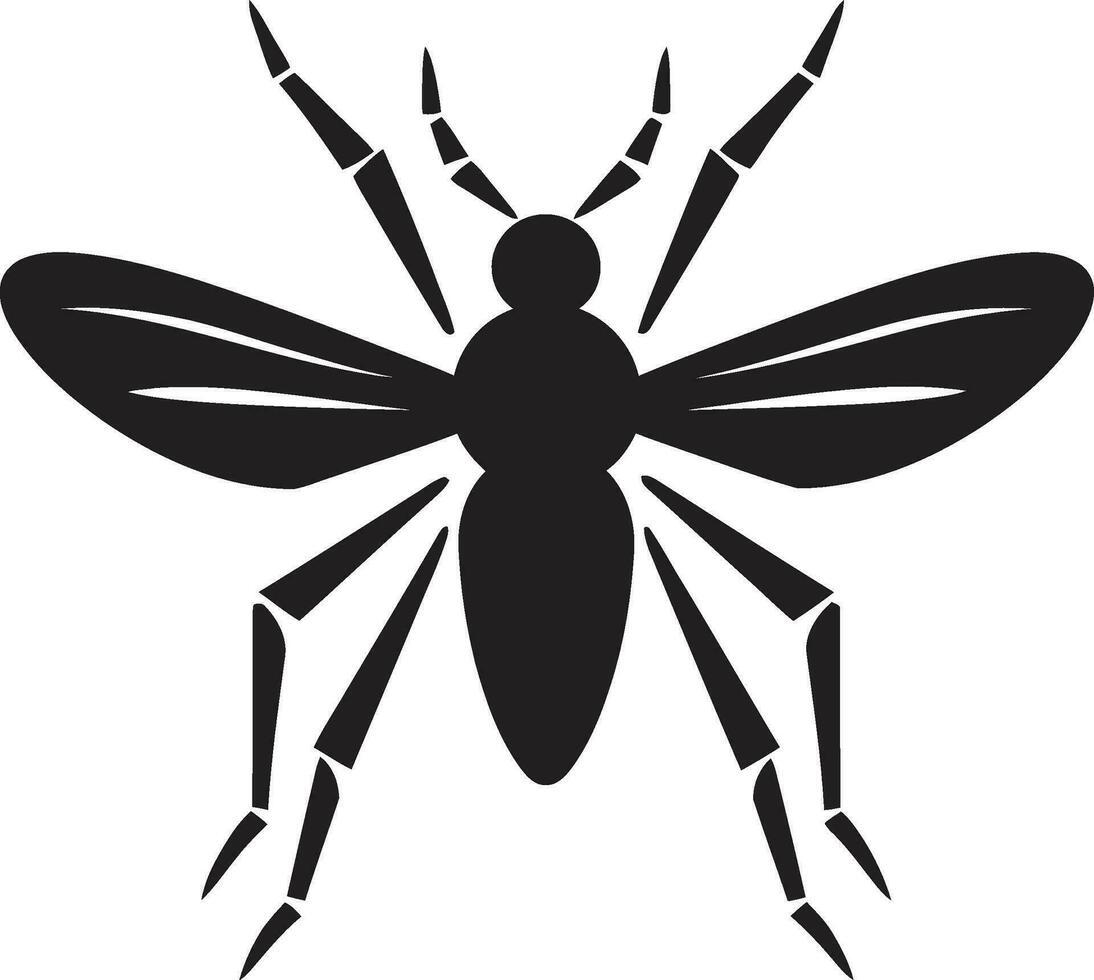 Mosquito Silhouette Symbolism Abstract Mosquito Vector Design