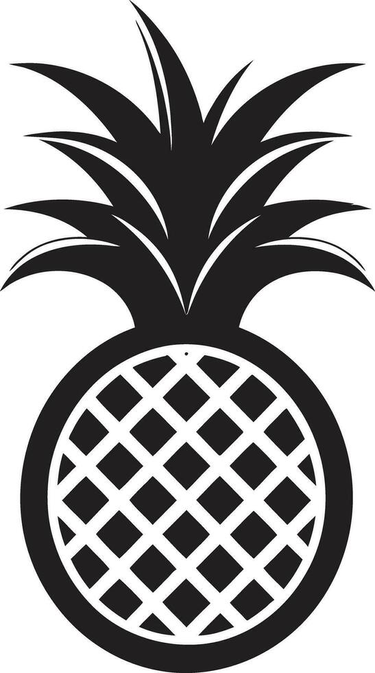Geometric Pineapple Badge Chic Pineapple Logo Art vector