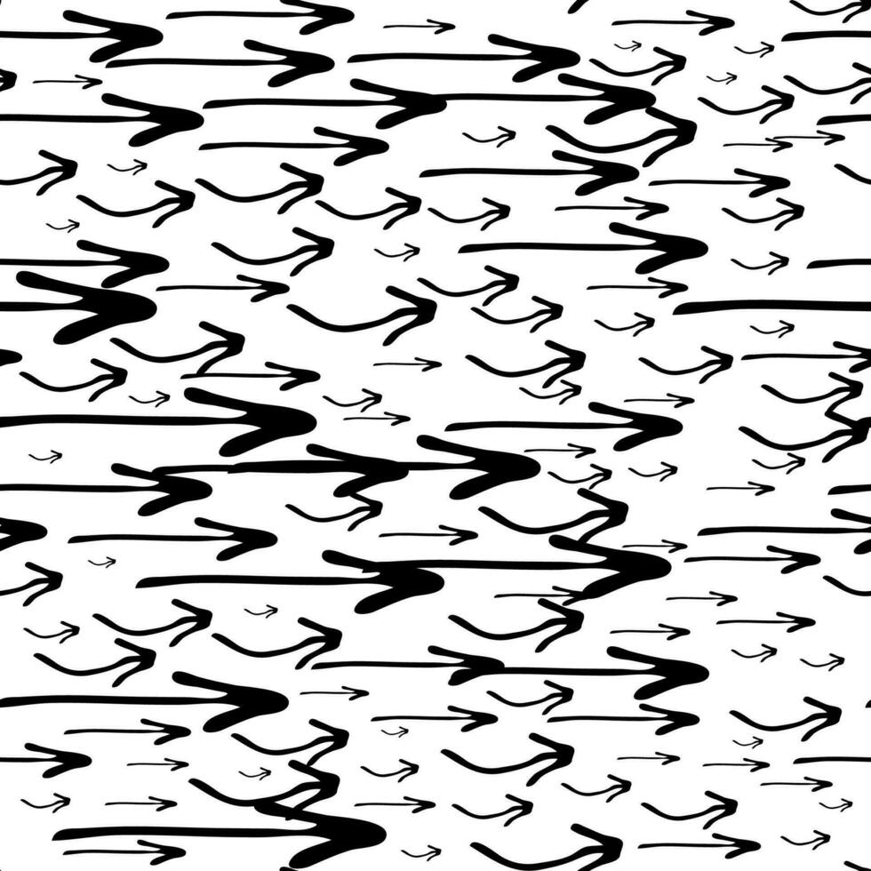 Seamless pattern with doodle arrows vector