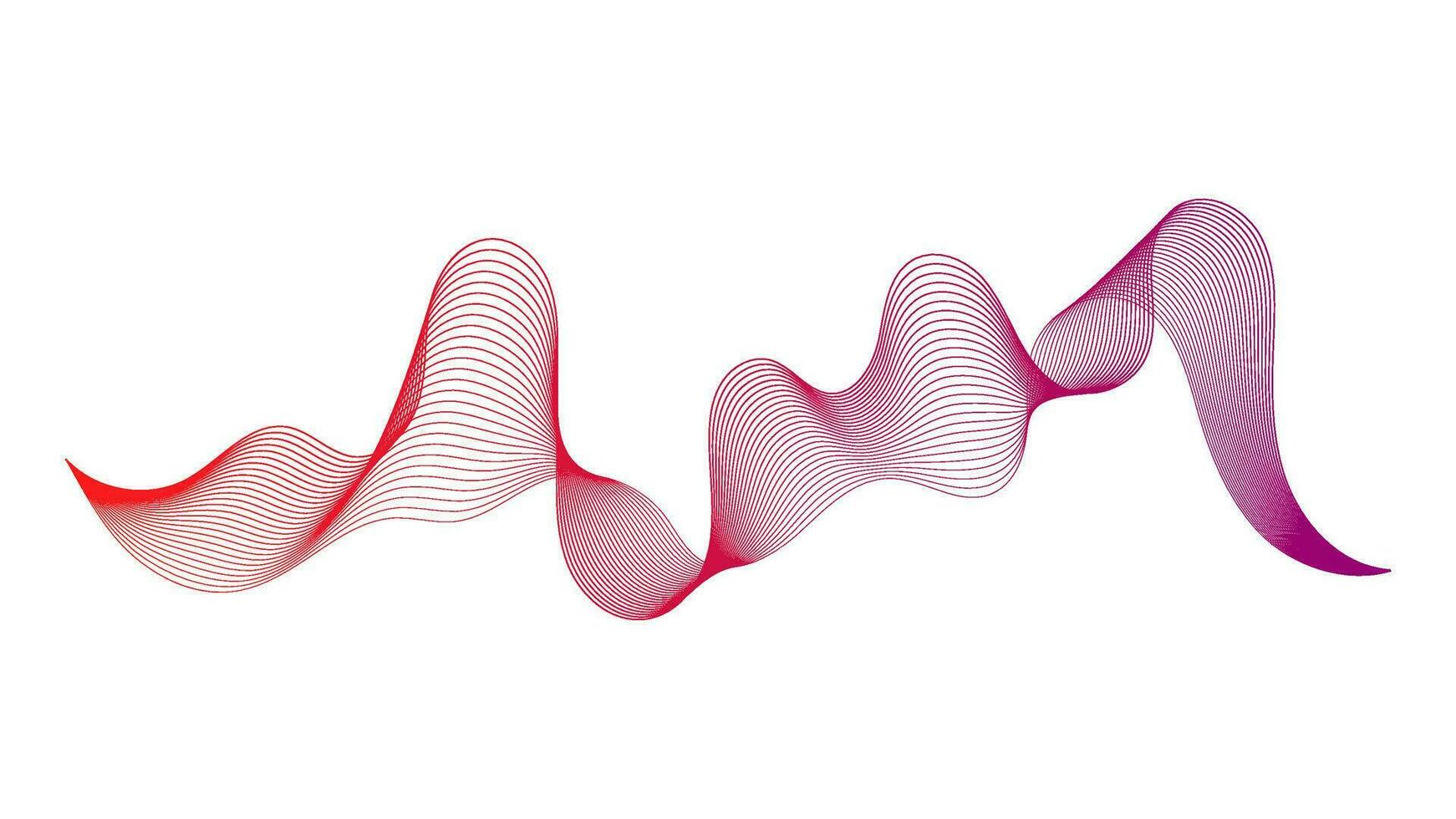 Abstract backdrop with wave gradient lines vector