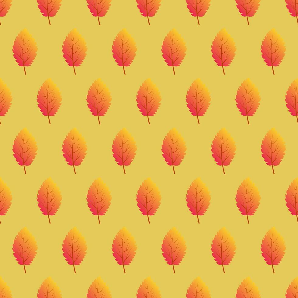 Autumn seamless background with colorful leaves. Design for fall season posters, wrapping papers and holidays decorations. Vector illustration