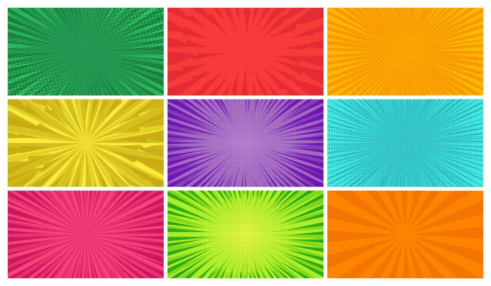 Colorful comic book background in pop art style vector