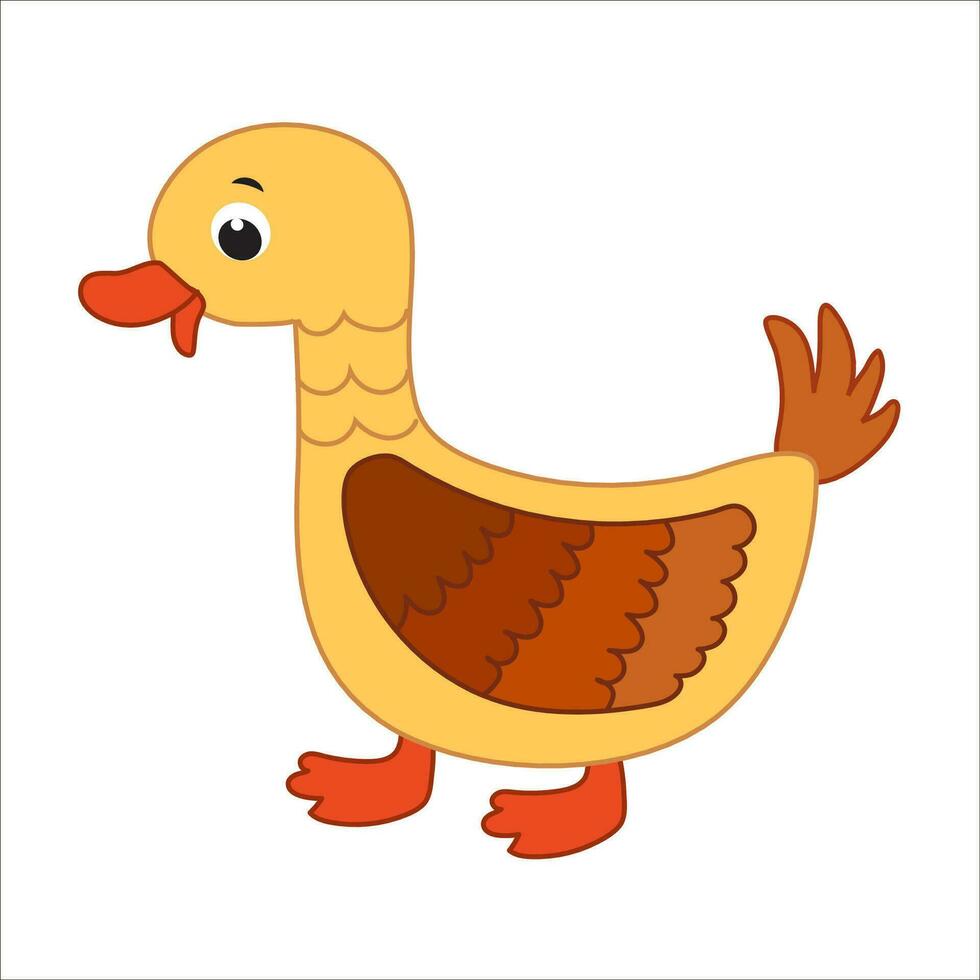 funny farm animal isolated on transparent background. vector illustration.