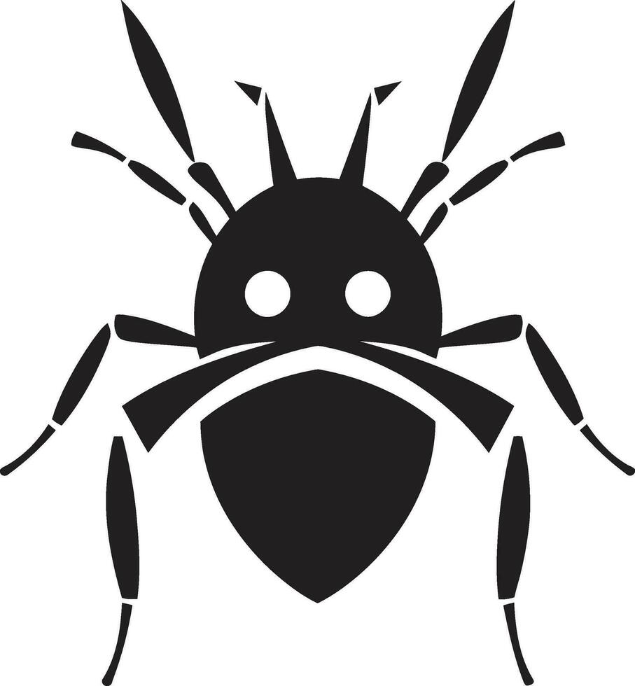 Intricate Detailing Black Aphid Vector Logo Aphid Elegance in Black A Symbol of Timeless Beauty