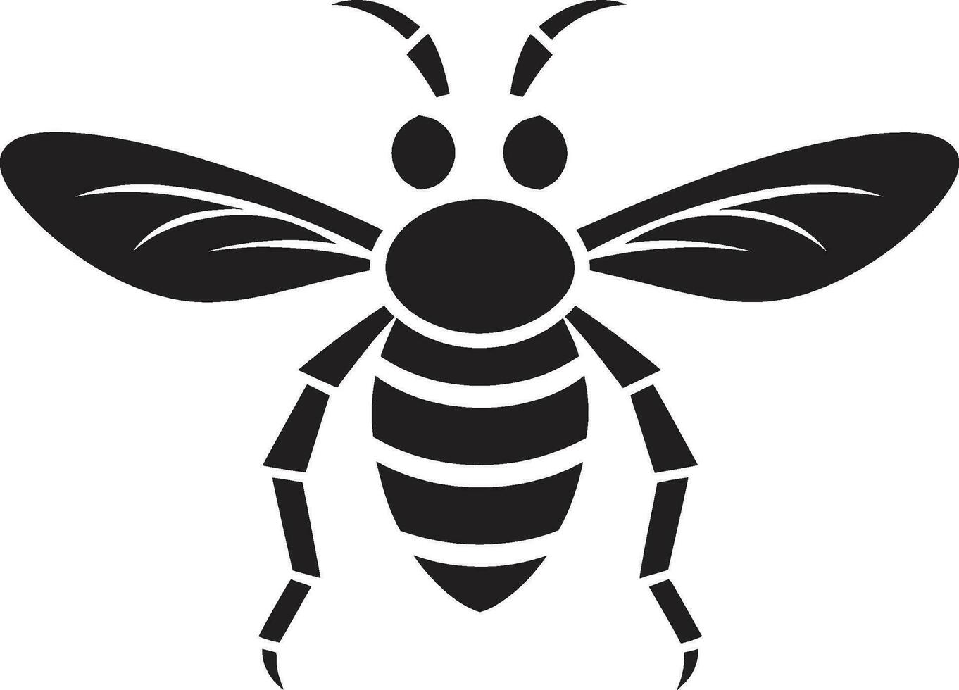 Honey Bee Face Badge Noble Beehive Emblem vector