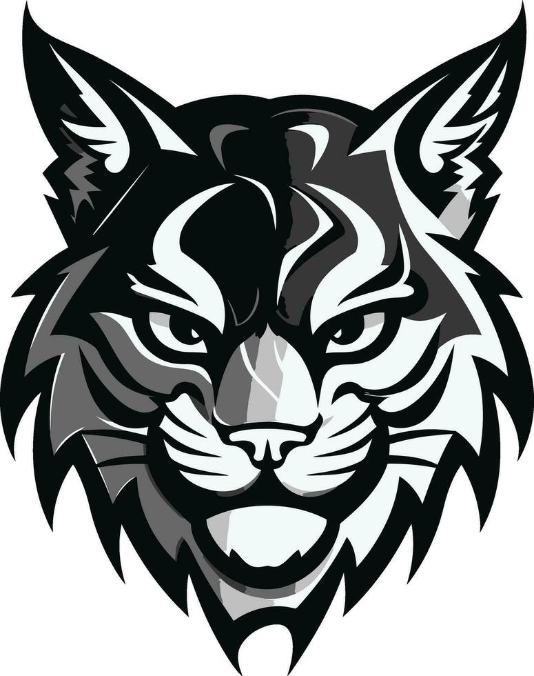 Bobcat Vector A Wild Predator Animal Bobcat Vector Design A Fierce and Beautiful Wild Cat