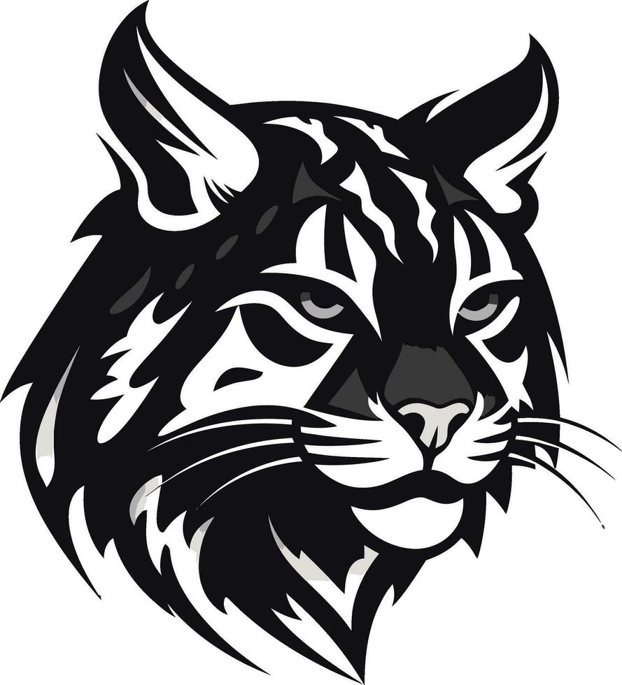 Bobcat Vector Design A Feral Cat with a Wild Spirit Vector Bobcat A Wild Predator Animal in a Vector Design Format