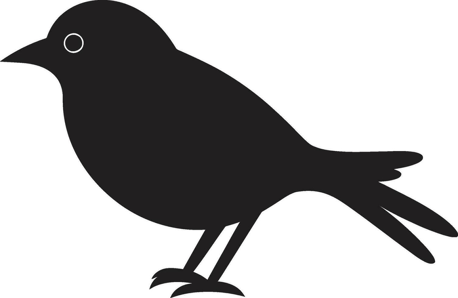 Graceful Peacock Crest Crows Wisdom Emblem vector