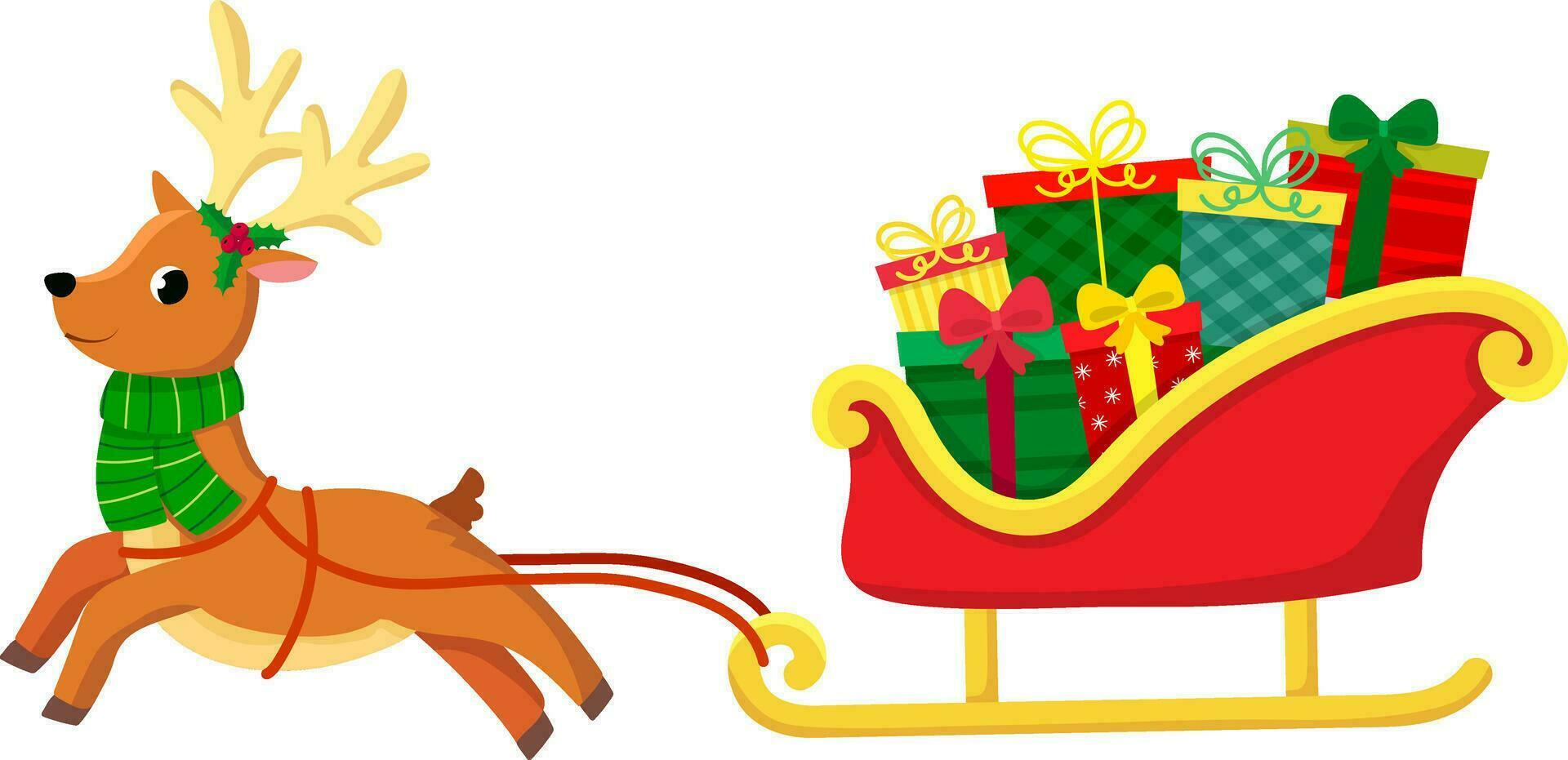 modelo para Felicidades en Navidad y nuevo año en dibujos animados estilo vector