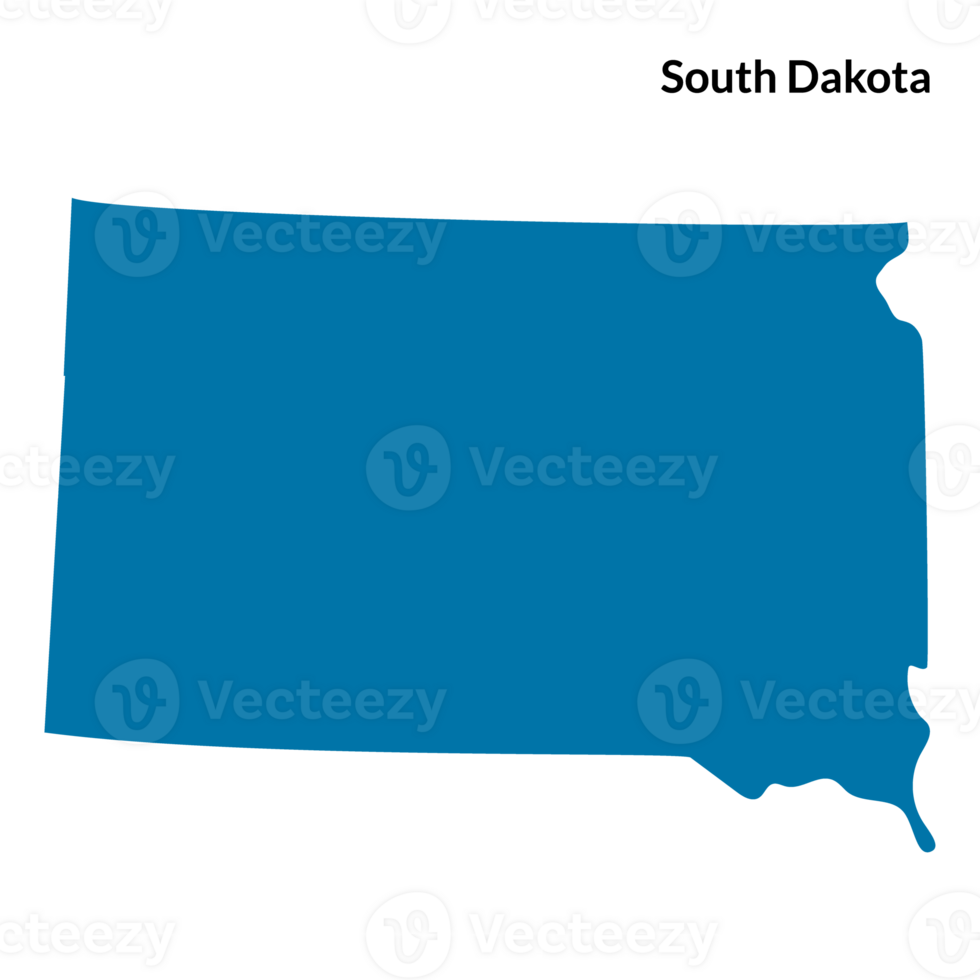 South Dakota map. USA map png