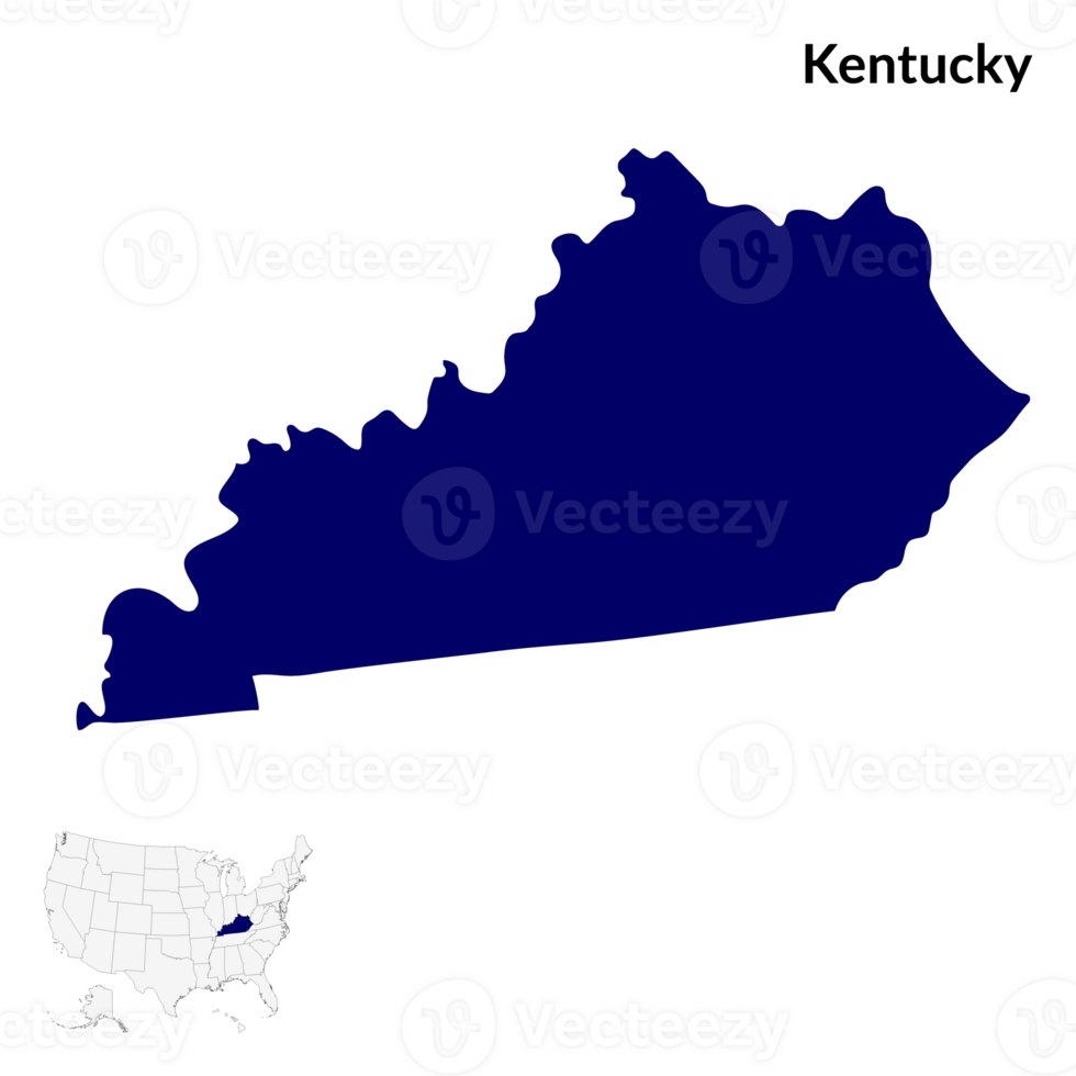 Map of Kentucky. Kentucky map. USA map png