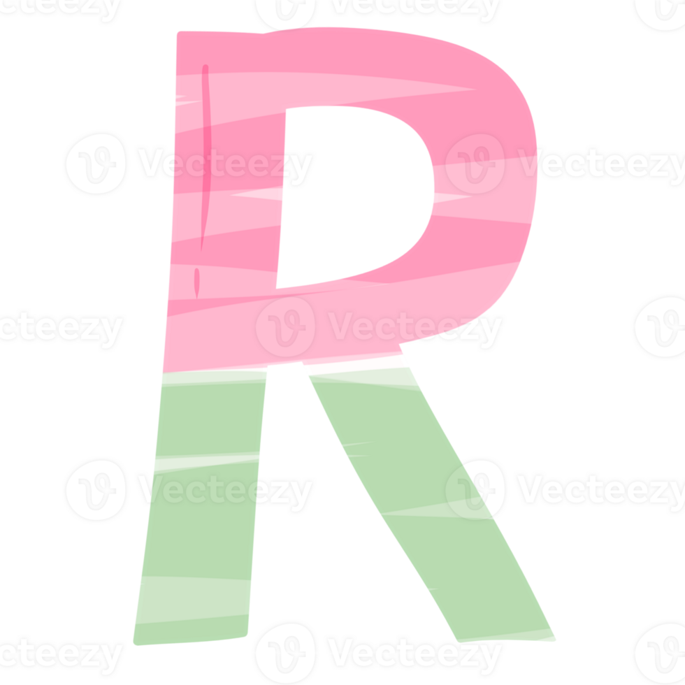 alphabet R with Christmas theme png