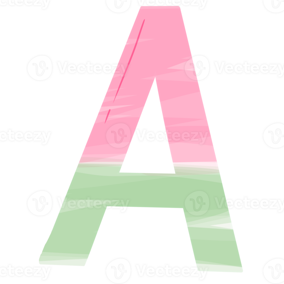 alphabet A with Christmas theme png