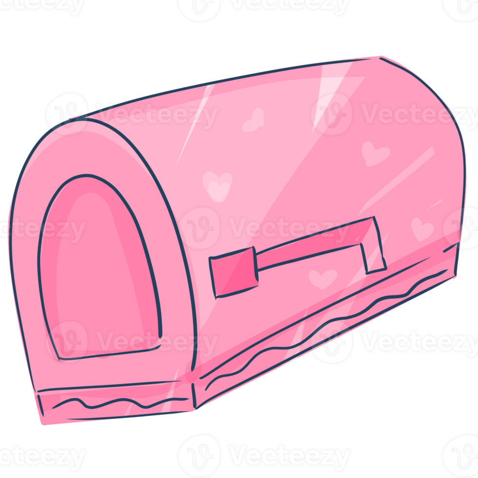 pink mail box png