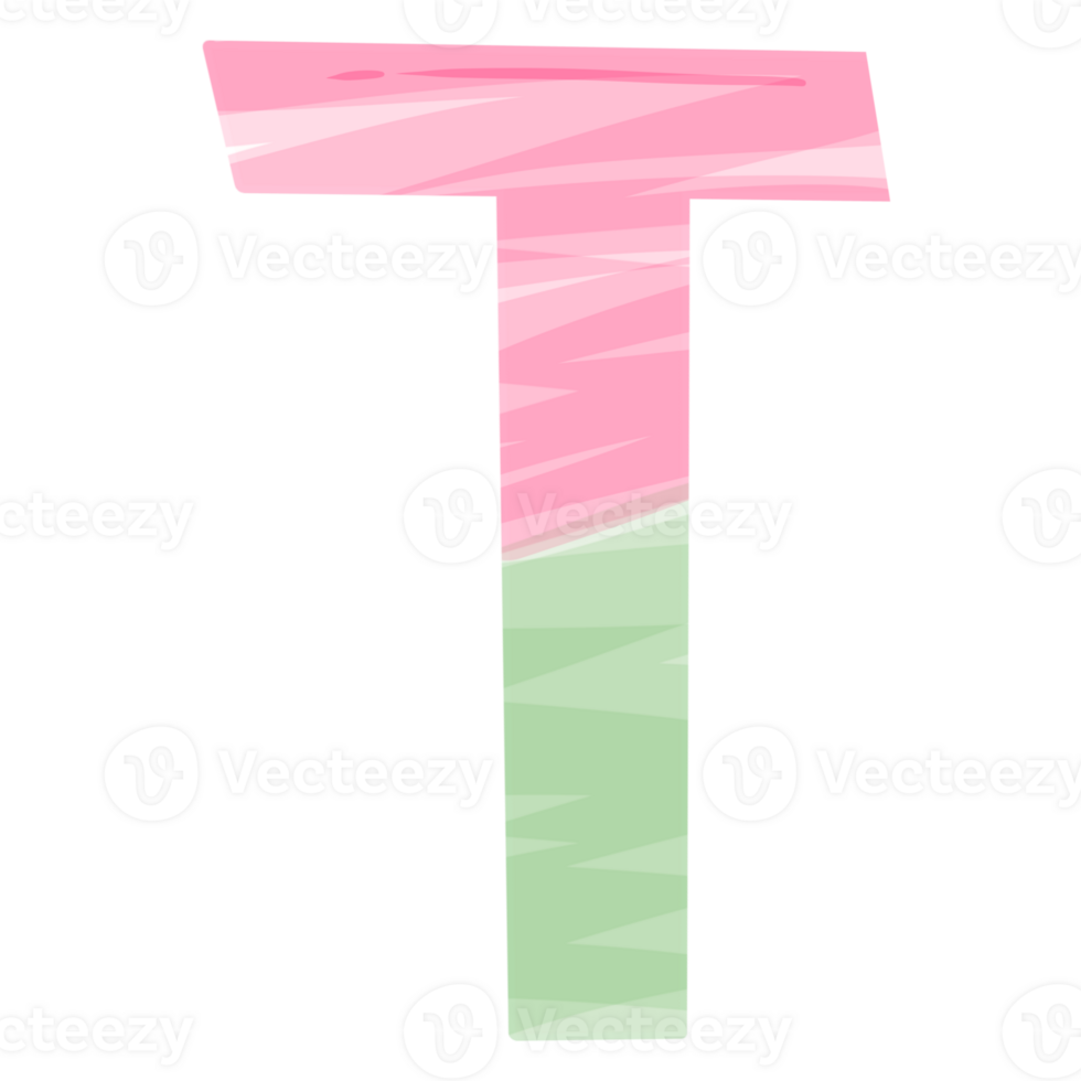 alphabet T with Christmas theme png