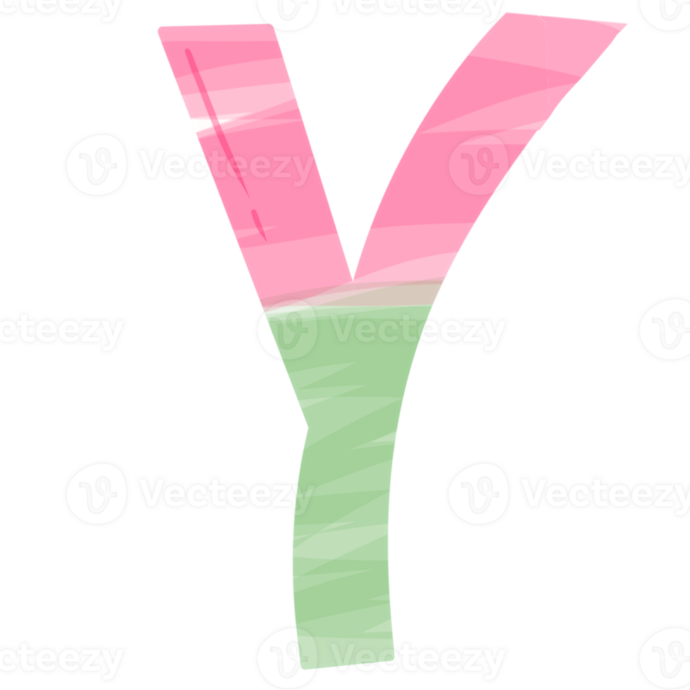 alphabet Y with Christmas theme png