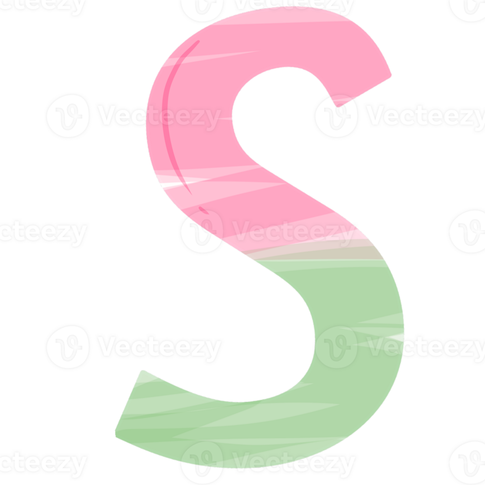 alphabet S with Christmas theme png