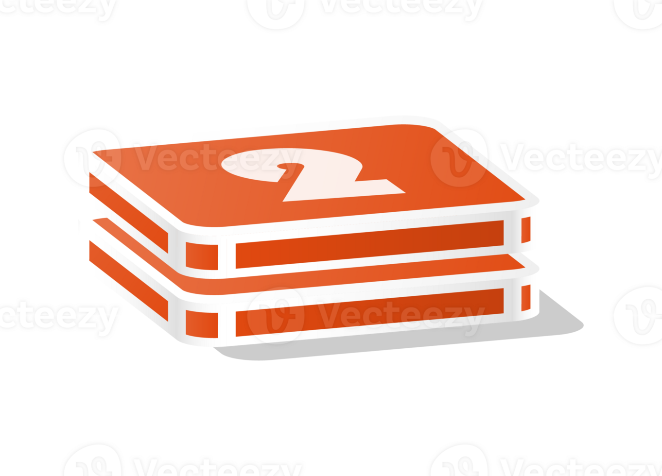 Bar chart rectangular 3d element and number 2. png