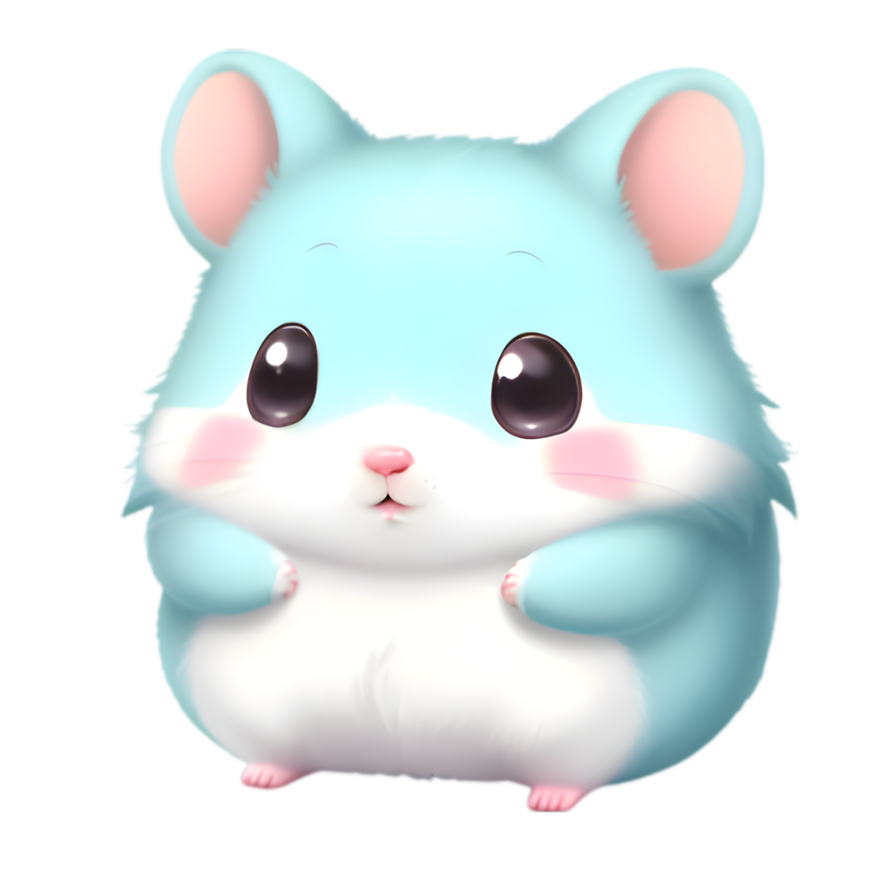 A cute hamster. AI-Generated png