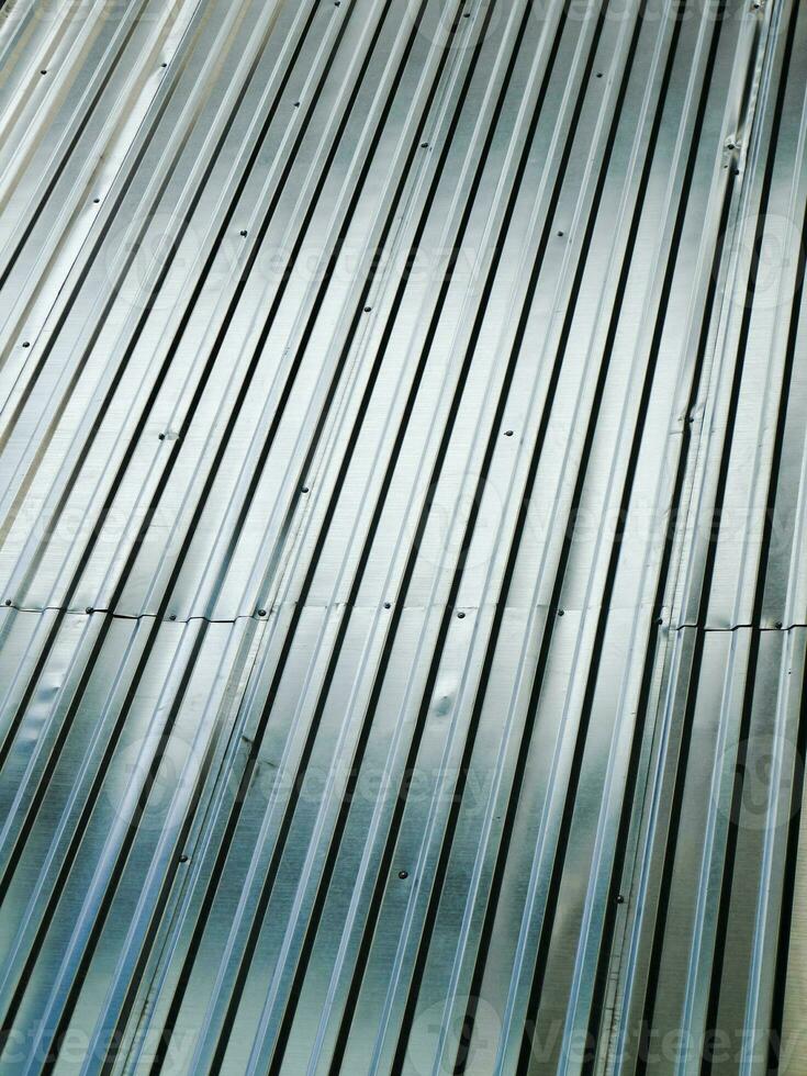 Striper zinc roof full frame image photo