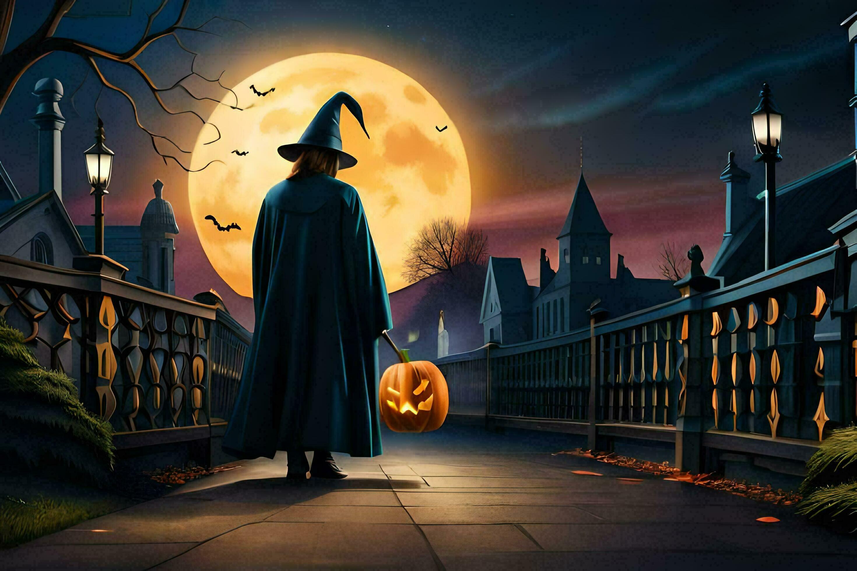 Halloween Wallpaper Ai Generative 32699651 Stock Photo at Vecteezy