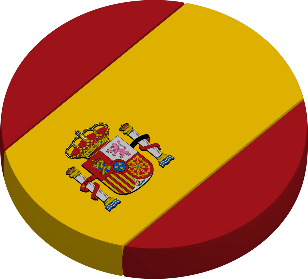 a bandeira do Espanha. botão bandeira ícone png