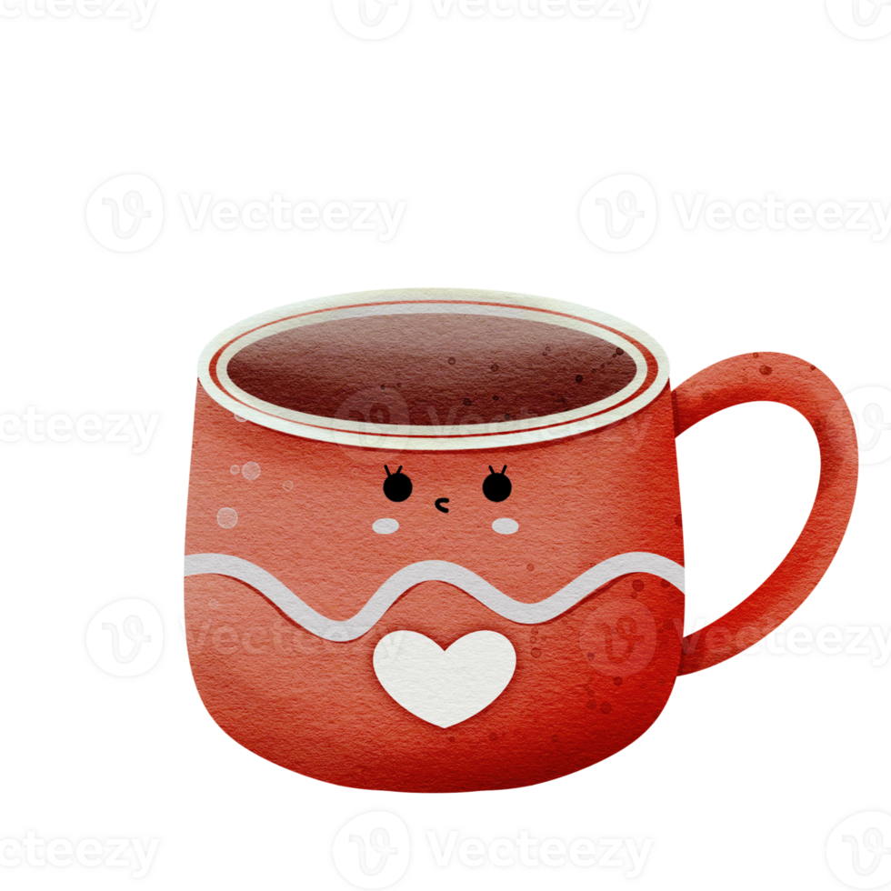 Kaffeetasse und Herz png