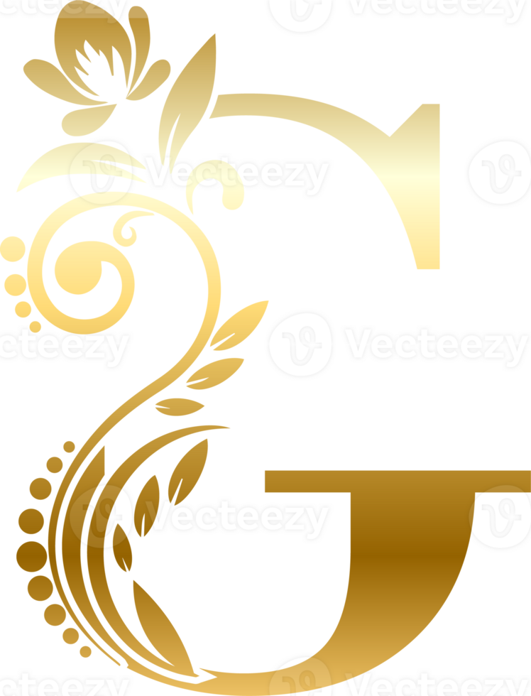 Gold Letter G png