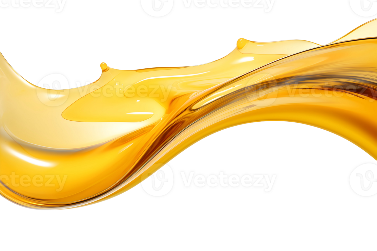 Golden oil liquid. AI Generative png