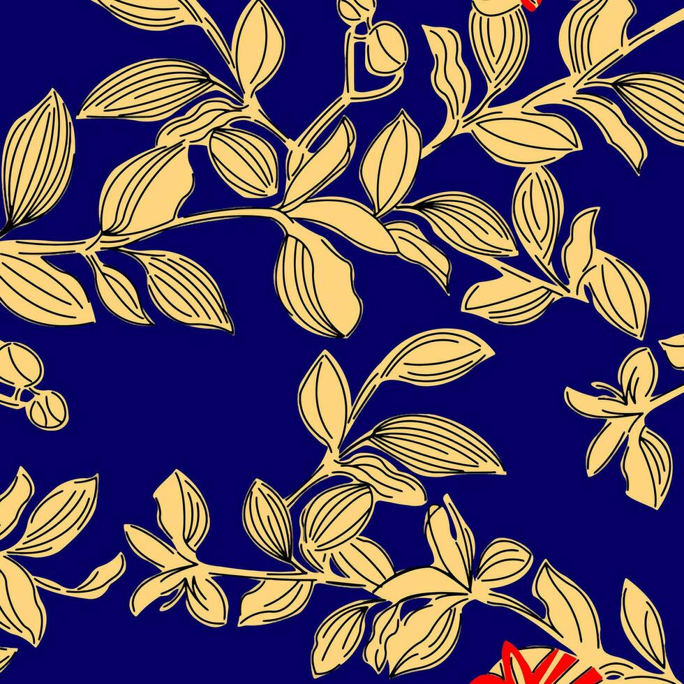 floral abstract pattern suitable for textile and printing needs vector