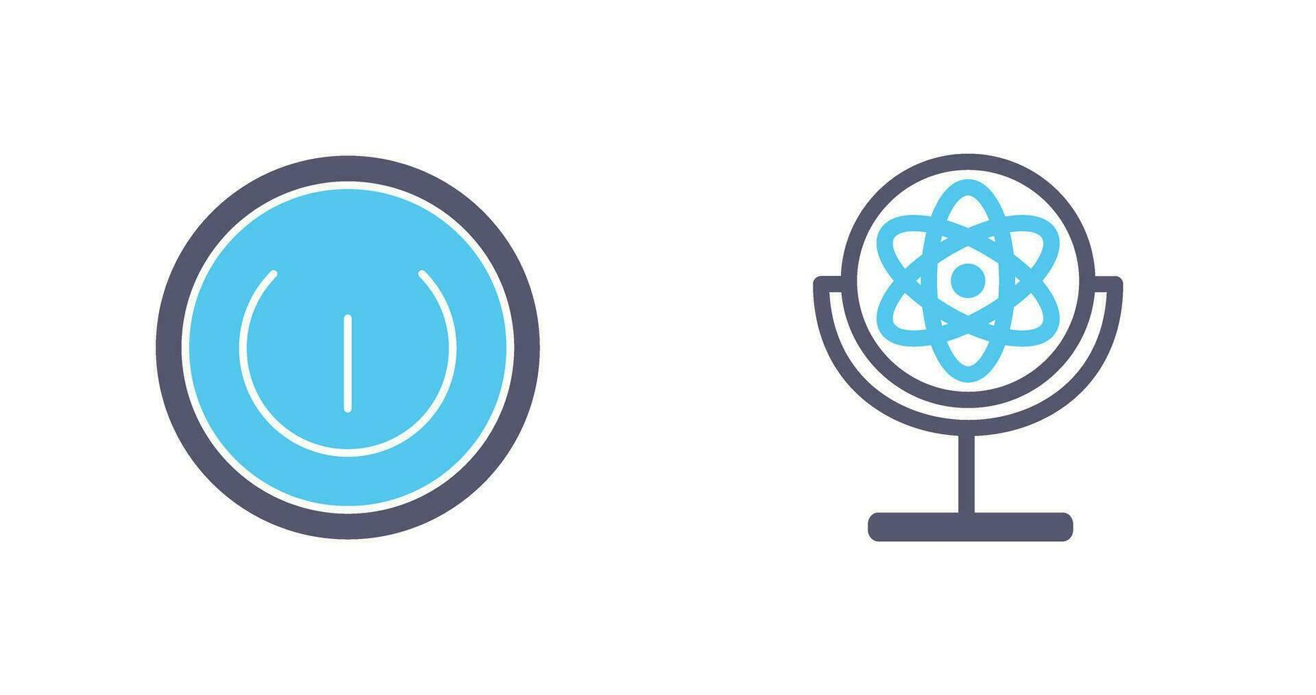 Gyroscope and Power Icon vector