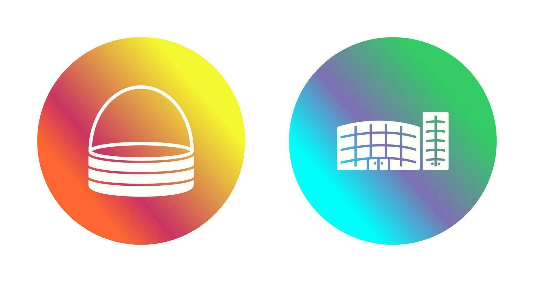 basket and shopping mall Icon vector