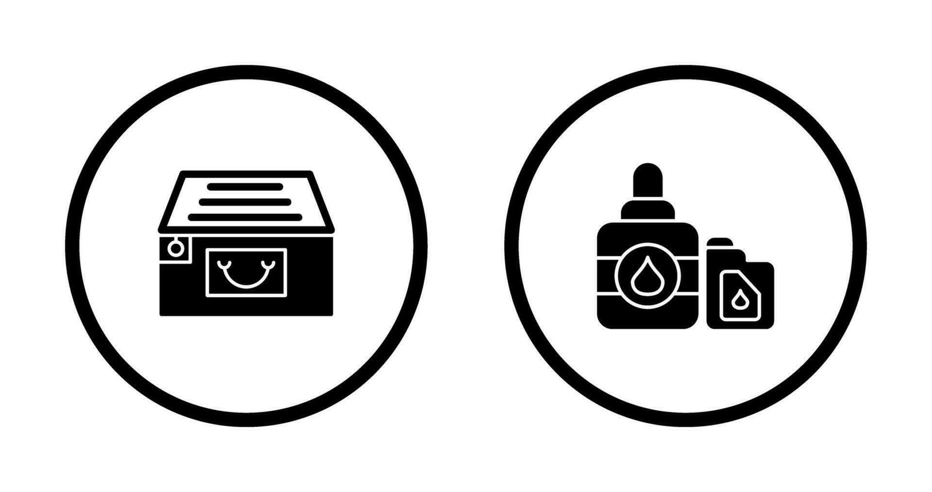 File Cabinet and Ink Cartridge Icon vector